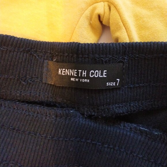 Kenneth Cole New York Yellow and Black Drawstring Shorts Bundle Size 7 - Picture 5 of 5